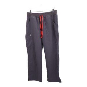 Figs Scrub Pants Kade Cargo Bottoms Utility Nursing Medical Large Petite Gray